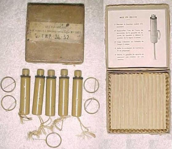 French Mle 1951 Explosive Igniters Box of 5 - Click Image to Close